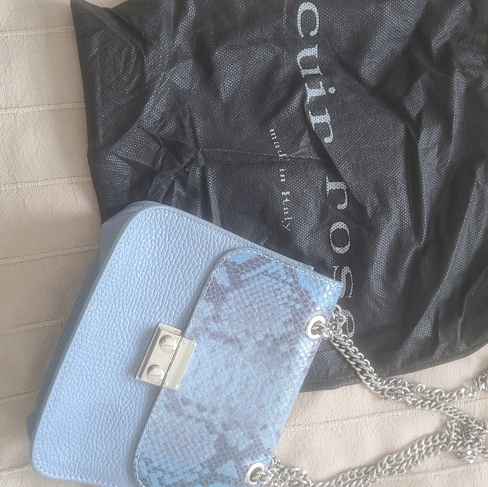 Blue Python Leather Purse - Picture 6 of 8